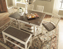 Rectangular Counter Dining Table with Storage