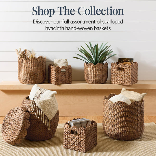 Water Hyacinth Nesting Storage Baskets Set of 3