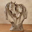 Loving Horses Table Sculpture – Tan Resin Horse Figurine