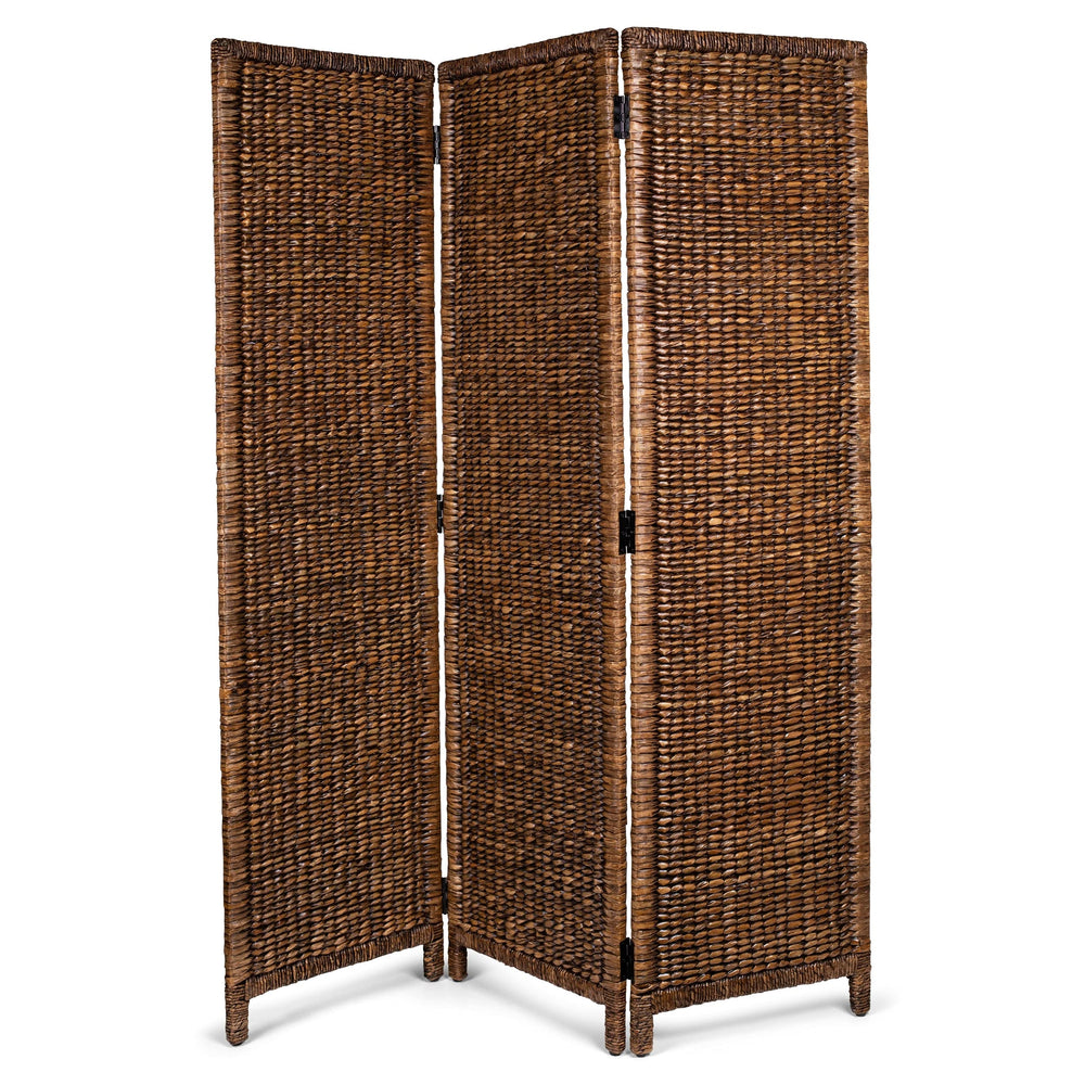 3 Panel Seagrass Room Divider – Foldable Privacy Screen