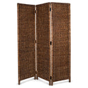 3 Panel Seagrass Room Divider – Foldable Privacy Screen