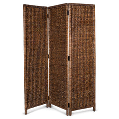 3 Panel Seagrass Room Divider – Foldable Privacy Screen