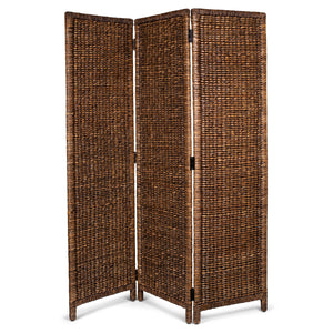 3 Panel Seagrass Room Divider – Foldable Privacy Screen