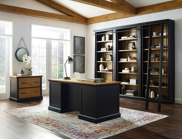 Toulouse 6-Shelf Bookcase – Aged Ebony