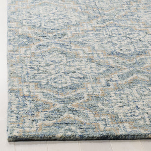 Abstract Wool Runner Rug 2'3" x 8' – Geometric Hand-Tufted, High Traffic