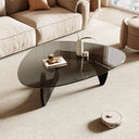 Triangle Glass Top Coffee Table