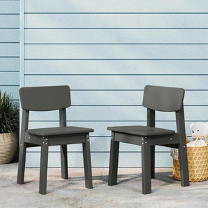Kids Outdoor Dining Chair Set of 2 – Step Stool Toddler Chair