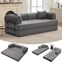 Convertible Sleeper Sofa Bed – Corduroy Folding Couch with Pillow