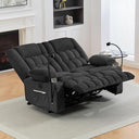 3-Seater Manual Recliner Sofa with Hidden Storage