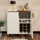 Bar Cabinet with Wine Rack & Stemware Holders