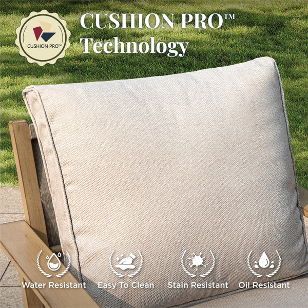 7-Piece Outdoor Patio Conversation Set with Swivel Chairs & Thick Cushions