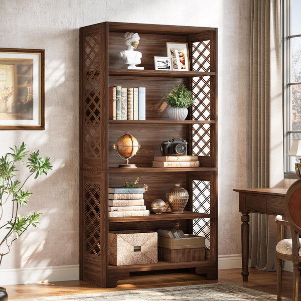 71" Tall 6-Tier Bookshelf