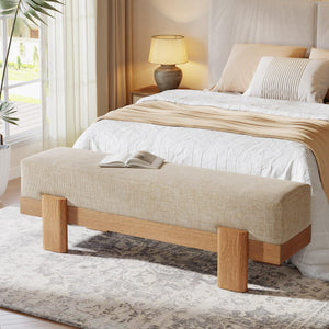 55-Inch Upholstered Entryway Bench