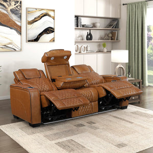 Power Reclining Sofa with Heat, Massage & Wireless Charging