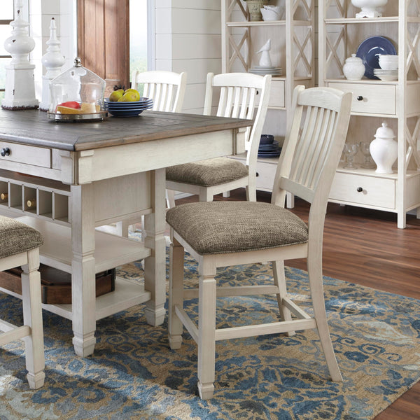 Rectangular Counter Dining Table with Storage
