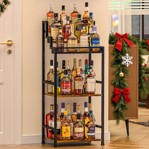 Trapezoidal Liquor Cabinet & Wine Rack