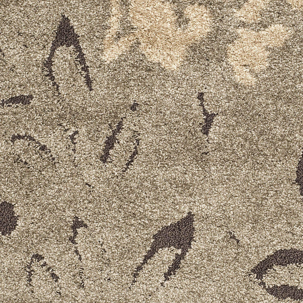Shag Area Rug – Floral Design, Non-Shedding, 1.2-Inch Thick Polypropylene