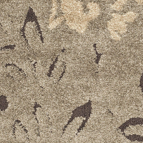 Shag Area Rug – Floral Design, Non-Shedding, 1.2-Inch Thick Polypropylene