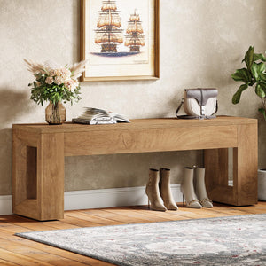 47-Inch Farmhouse Entryway Bench