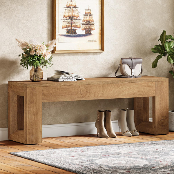 47-Inch Farmhouse Entryway Bench