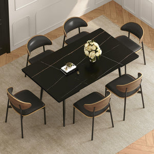 Extendable Sintered Stone Dining Table for 6–10 Seats
