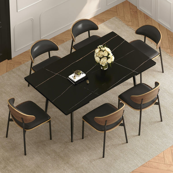 Extendable Sintered Stone Dining Table for 6–10 Seats