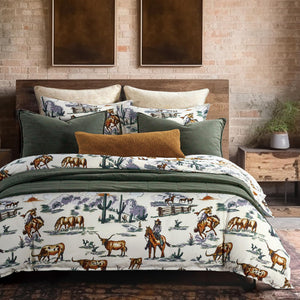Western Cotton Comforter Set with Pillow Shams