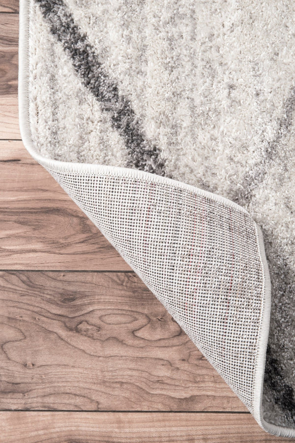 10x14 Abstract Contemporary Area Rug – Grey, Non-Slip, Stain Resistant