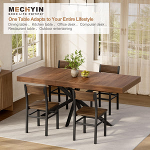 Extendable Dining Table with Hidden Leaf & Storage