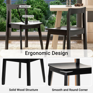 Wood Dining Chairs Set – Mid-Century Modern Accent Chair