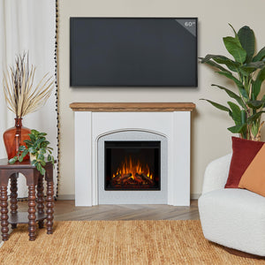 49" Electric Fireplace with Mantel