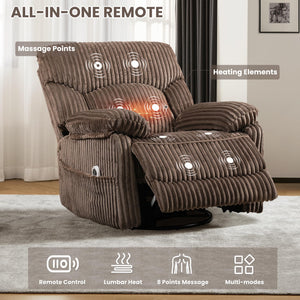 Power Recliner Chair with Massage & Heat