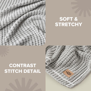 Waffle Knit Cotton Throw Blanket — 50" x 70"
