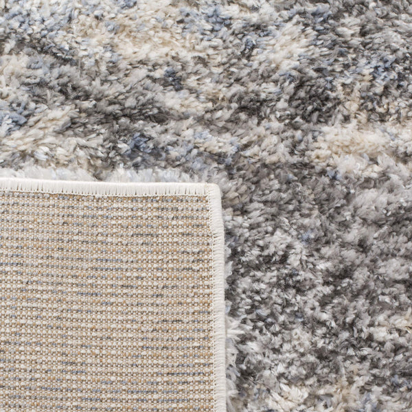 Berber Shag Area Rug 5x7 – Plush Polypropylene, Non-Shedding, Abstract Modern Design