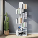 5-Tier Cactus Tree Bookshelf, 50" Tall Wood Storage Rack