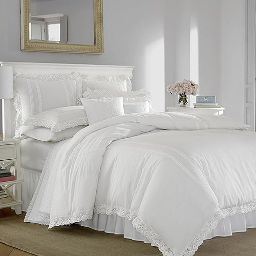 Cotton Duvet Cover Set with Shams – Reversible Bedding