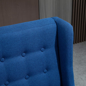 Retro Wingback Button-Tufted Loveseat Sofa
