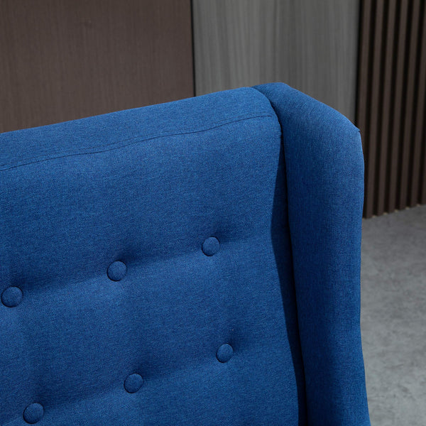 Retro Wingback Button-Tufted Loveseat Sofa