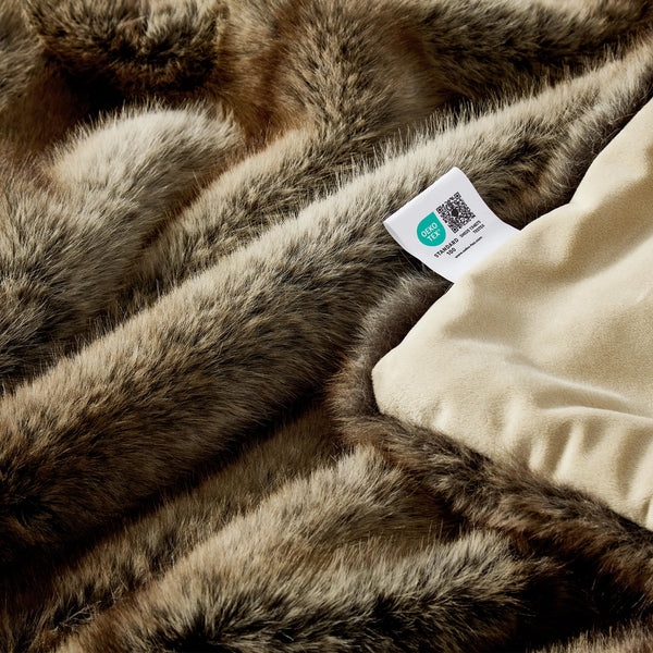 Faux Fur Throw Blanket – Animal Skin Style
