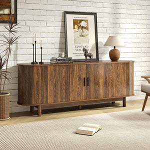 70-Inch Fireplace TV Stand with 50" Electric Fireplace for TVs up to 80"