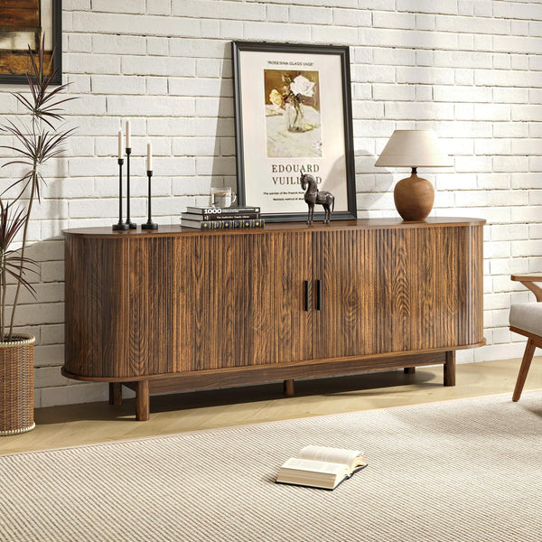 70-Inch Fireplace TV Stand with 50" Electric Fireplace for TVs up to 80"