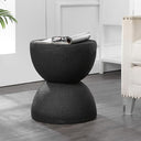 18" Mid-Century Modern Drum Accent Table