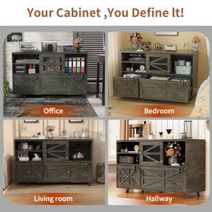 2-Drawer Lateral File Cabinet with Lock