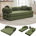 Convertible Sleeper Sofa Bed – Corduroy Folding Couch with Pillow