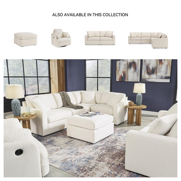 Oversized Square Accent Ottoman – Beige