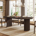 Oval Pedestal Dining Table for 6