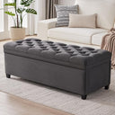 Storage Ottoman Bench with Hidden Storage