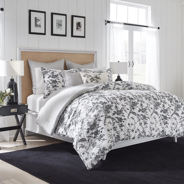 King Comforter Set – 7-Piece Reversible Cotton Bedding with Shams & Pillows