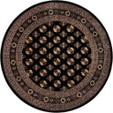 6 Ft Round Bokhara Area Rug – Polypropylene Medium Pile
