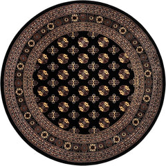 6 Ft Round Bokhara Area Rug – Polypropylene Medium Pile